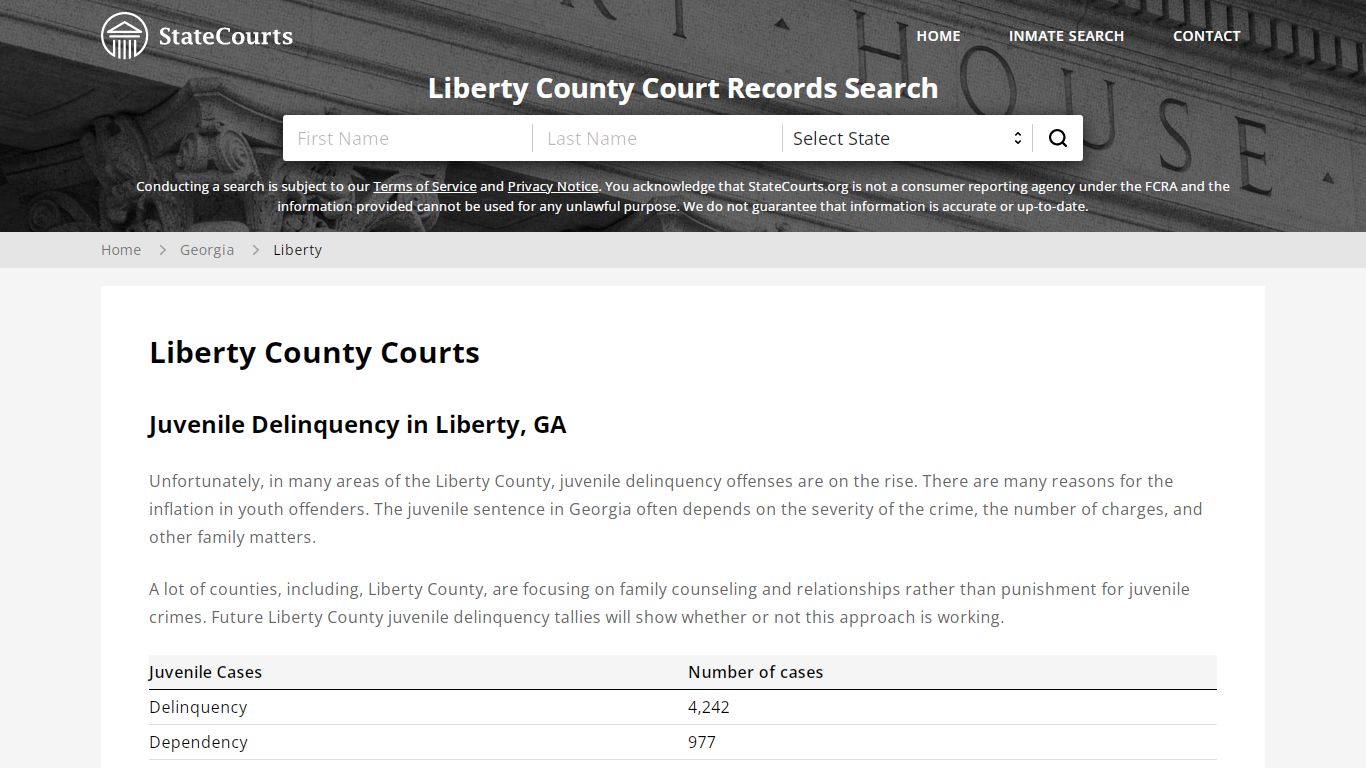 Liberty County, GA Courts - Records & Cases - StateCourts